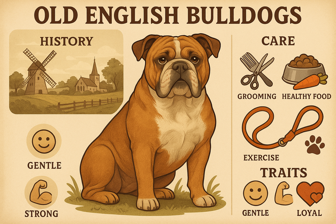 🐾 Part 3: Old English Bulldogs: History, Care & Traits